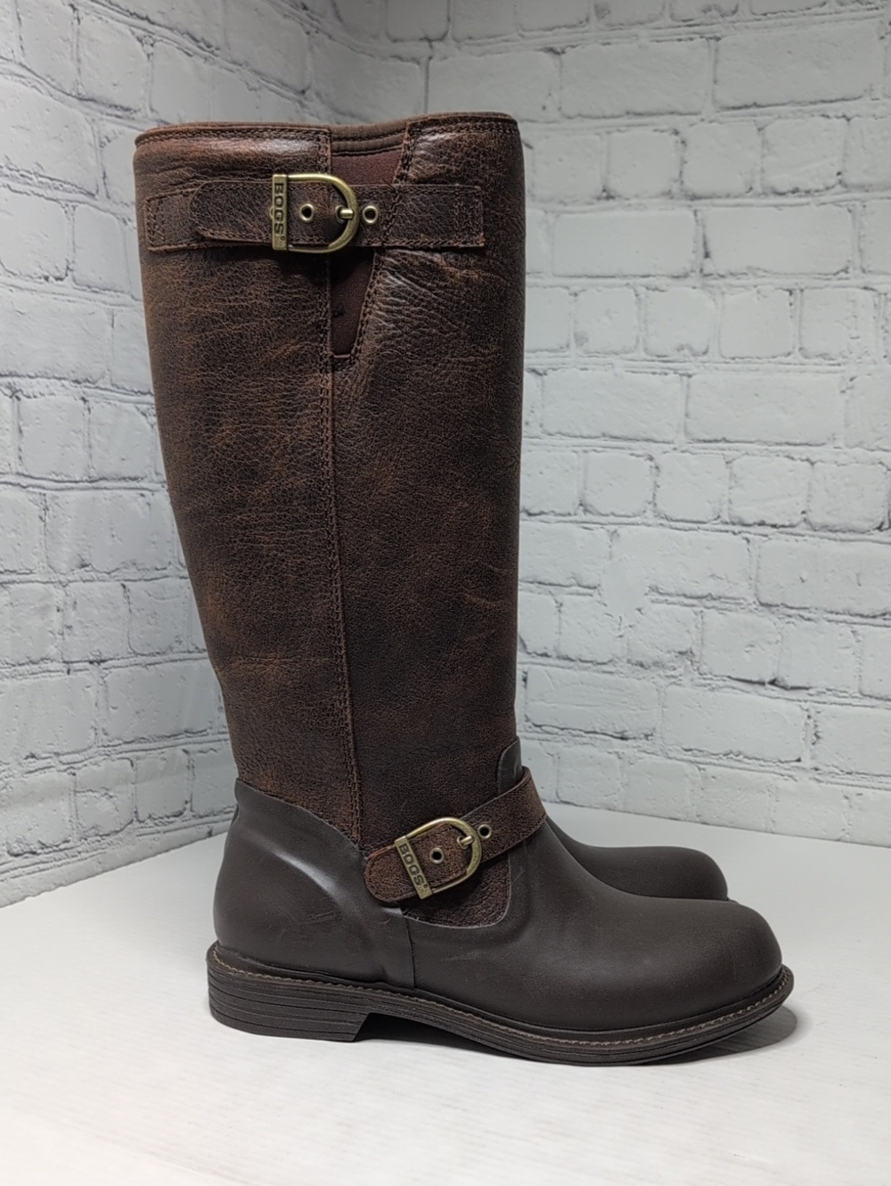 Bogs McKenna Knee High All Weather Waterproof Leather Riding Boots